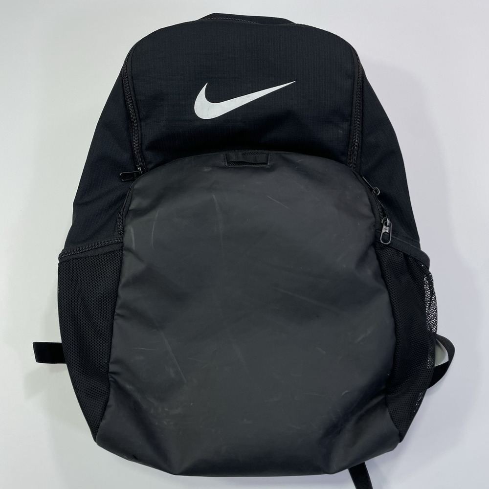 Nike Brasilla Backpack Black Sports School Multi Zipper Pockets